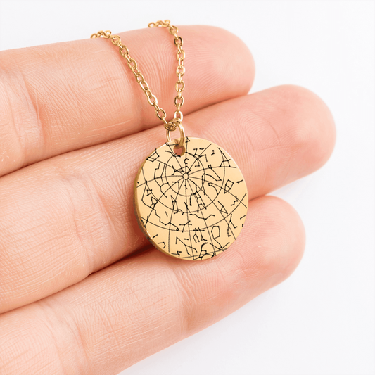 Custom Star Map Necklace – The Night Sky of Your Special Moment