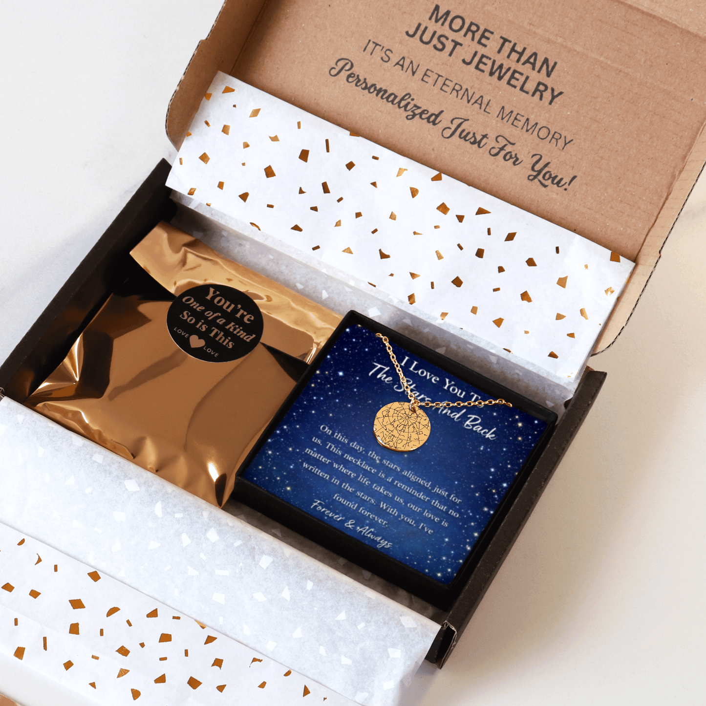 Custom Star Map Necklace – The Night Sky of Your Special Moment
