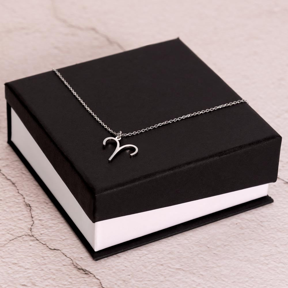 Zodiac Symbol Necklace in a Fancy Box