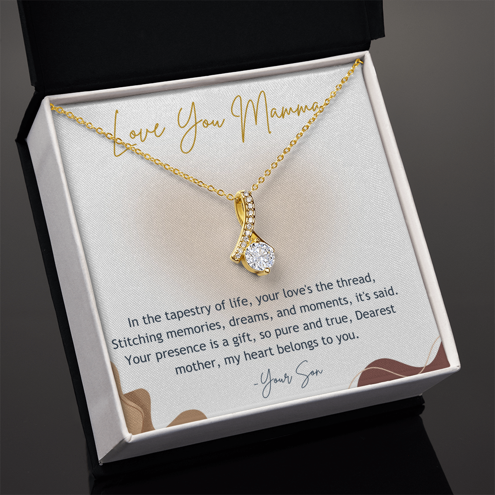 Alluring beauty necklace gold version with standard gift box