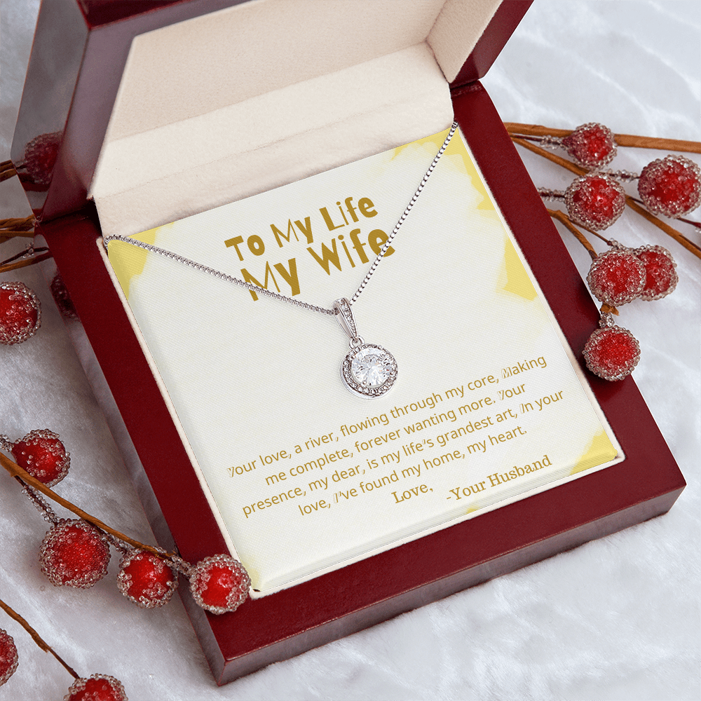 Eternal hope necklace in a luxury box with message card