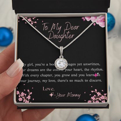 Eternal hope necklace in standard box with message card