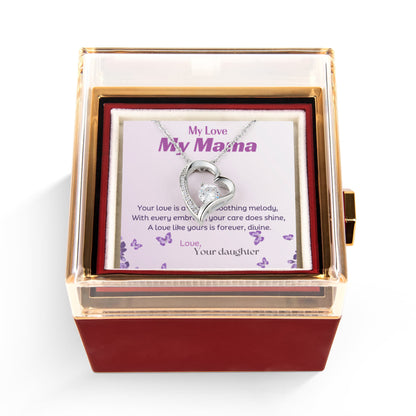 Forever Love Necklace in Rotating Rose Gift Box