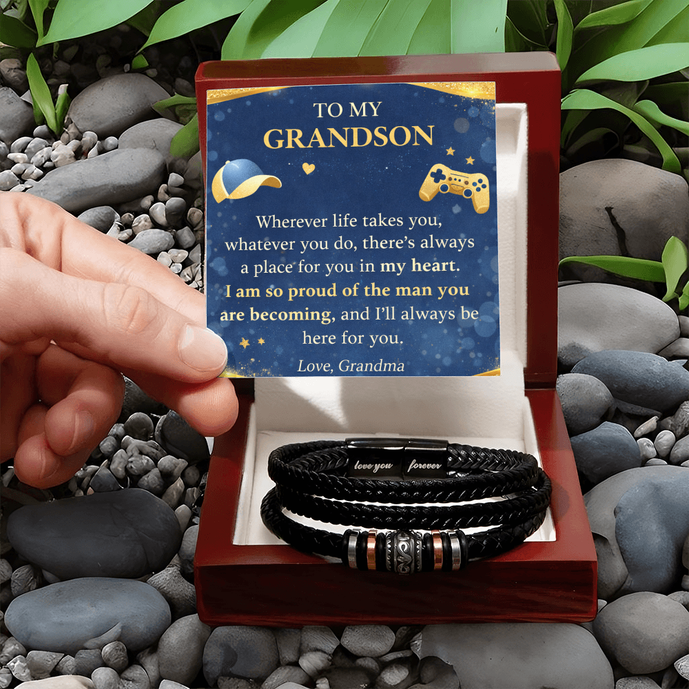 Love You Bracelet From Grandson Luxury Box