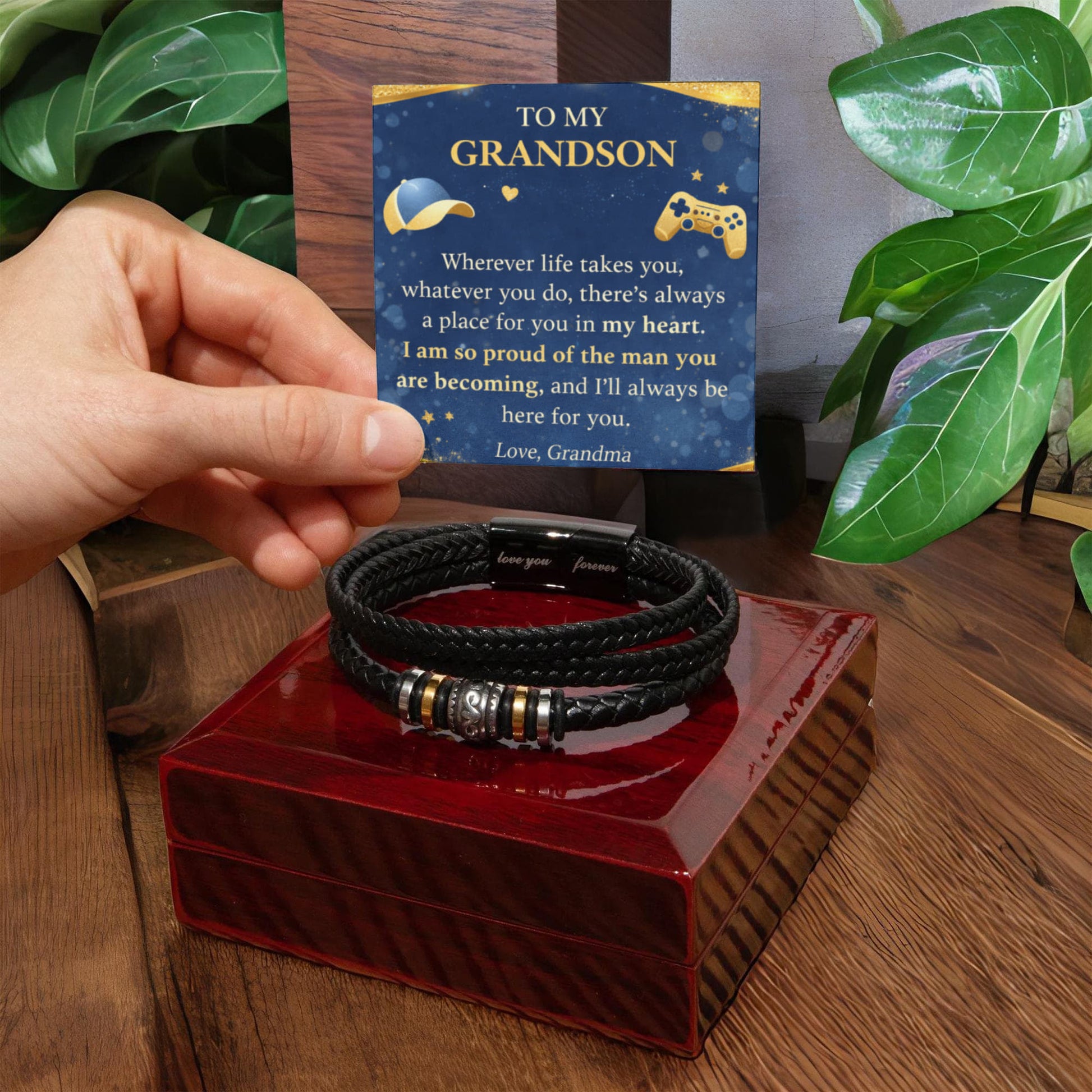 Love You Bracelet From Grandson Luxury Box Outside