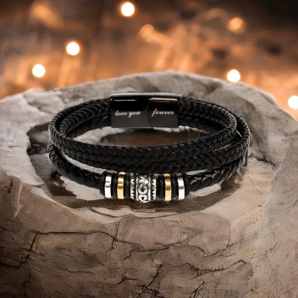 Love You Bracelet on Stone