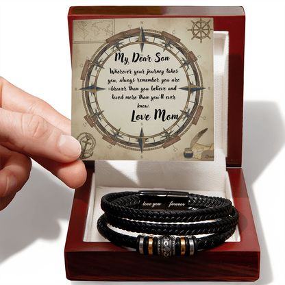 Love You Forever bracelet in luxury box with message card