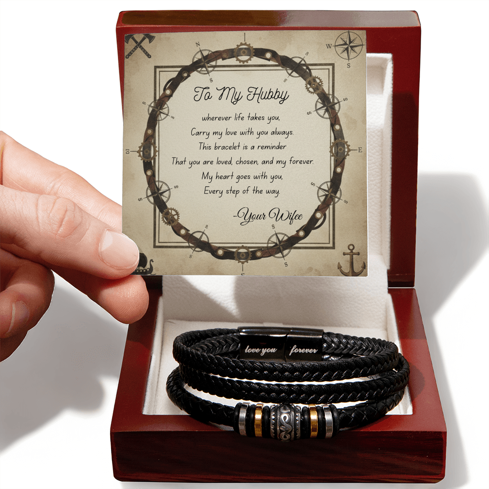 Love you forever bracelet in Luxury  box with message card