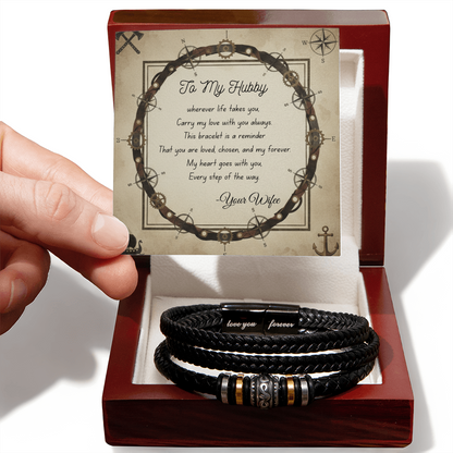 Love you forever bracelet in Luxury  box with message card