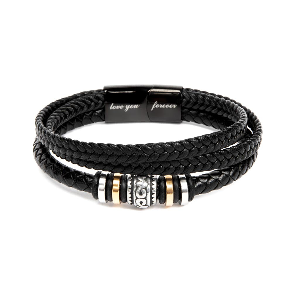 Love you forever bracelet in white back ground