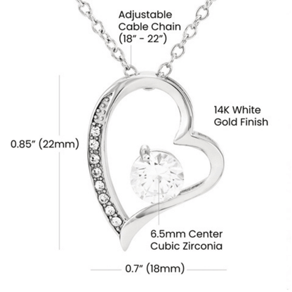 To My Wife – Forever Love Heart Necklace from Husband