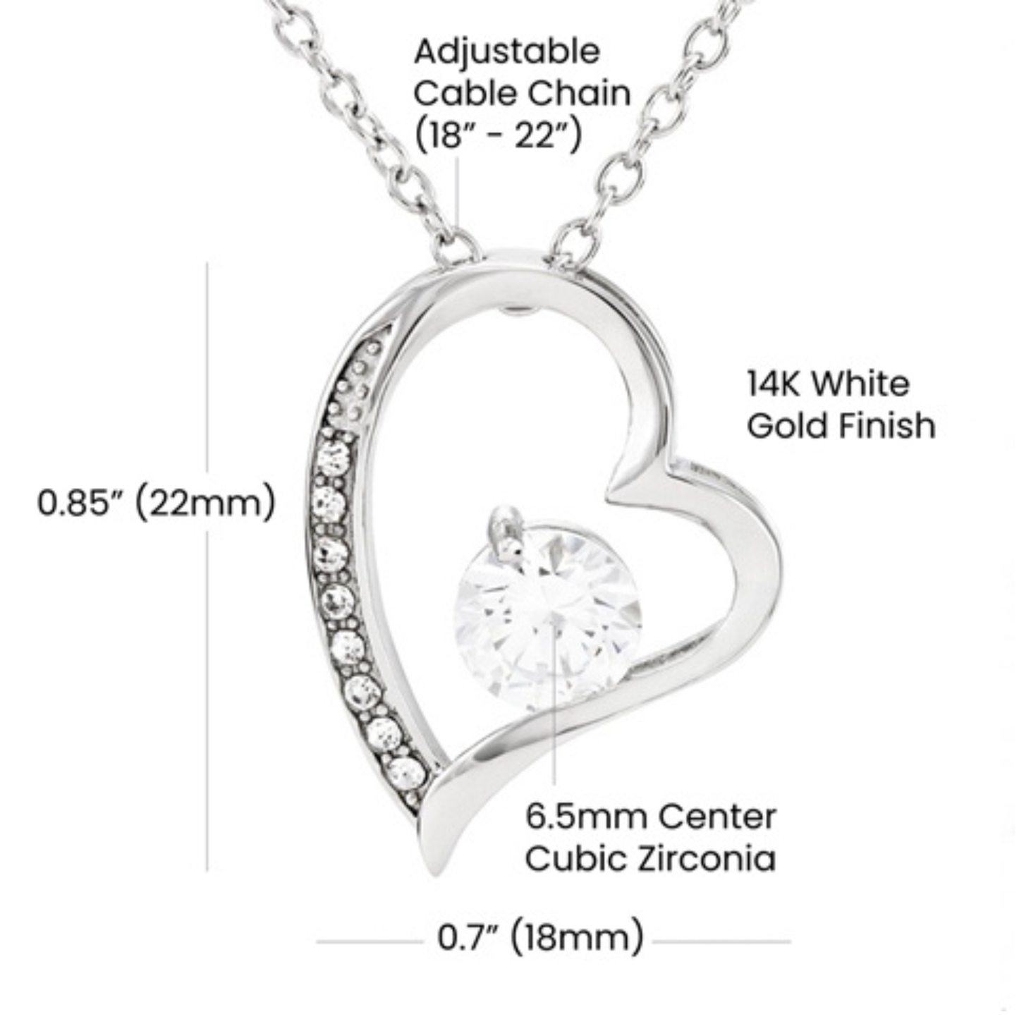 Forever Love Heart Necklace – A Timeless Gift from Son to Mom