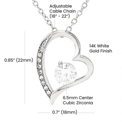 Forever Love Heart Necklace – A Timeless Gift from Son to Mom