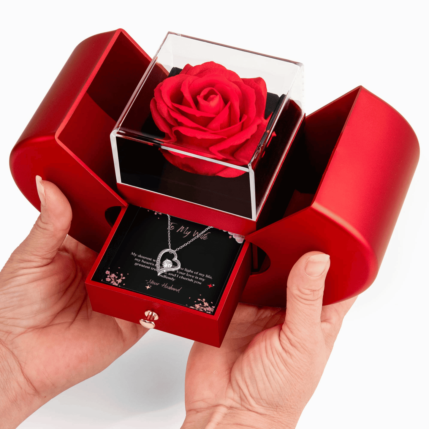 To My Wife – Forever Love Heart Necklace from Husband