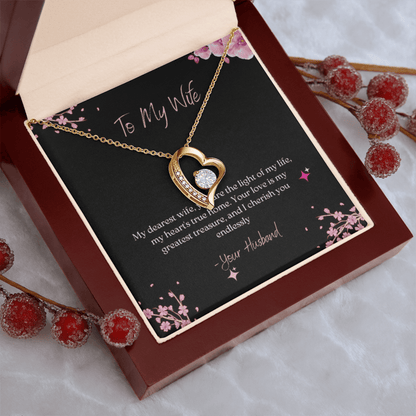 To My Wife – Forever Love Heart Necklace from Husband