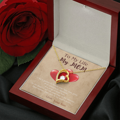 Forever Love Heart Necklace – A Timeless Gift from Son to Mom