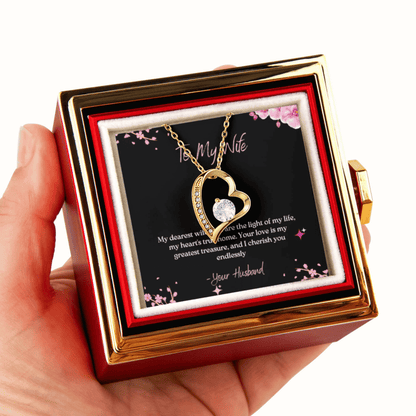 To My Wife – Forever Love Heart Necklace from Husband