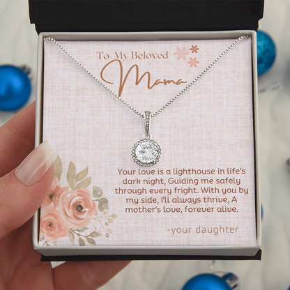 To My Beloved Mama – Eternal Hope Crystal Necklace from Daughter
