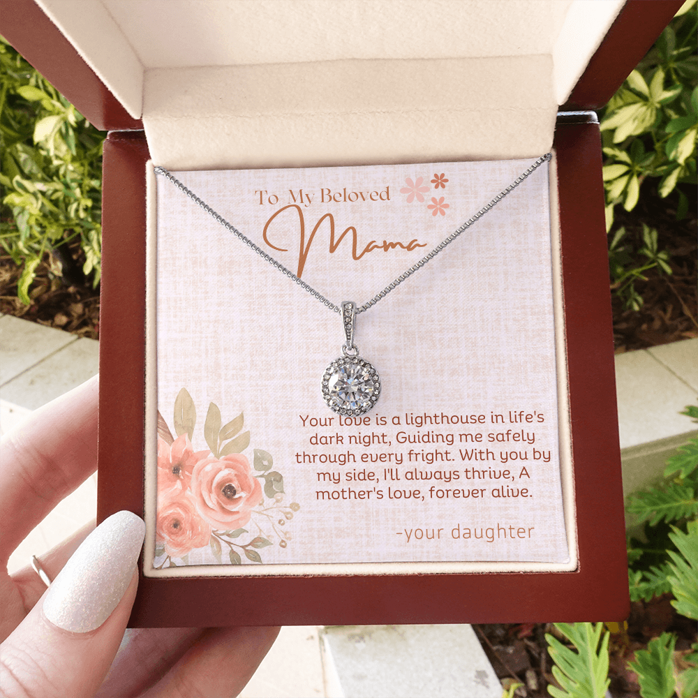 To My Beloved Mama – Eternal Hope Crystal Necklace from Daughter