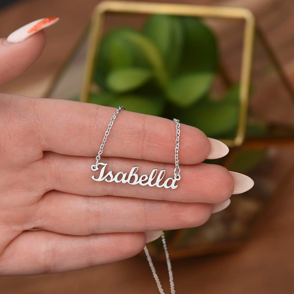 To My Loving Daughter From Mom | Custom Name Necklace