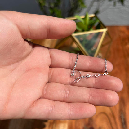 To My Loving Daughter From Mom | Signature Style Name Necklace