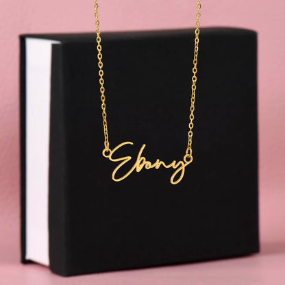 To My Loving Daughter From Mom | Signature Style Name Necklace