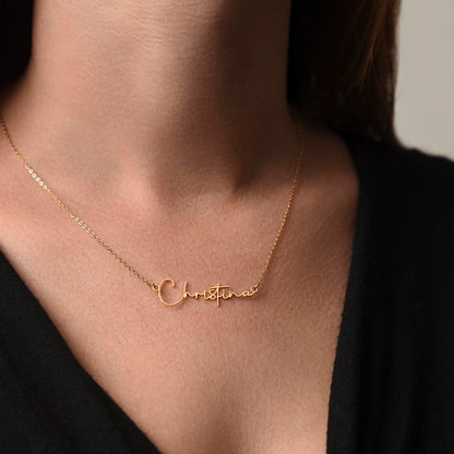 To My Loving Daughter From Mom | Signature Style Name Necklace