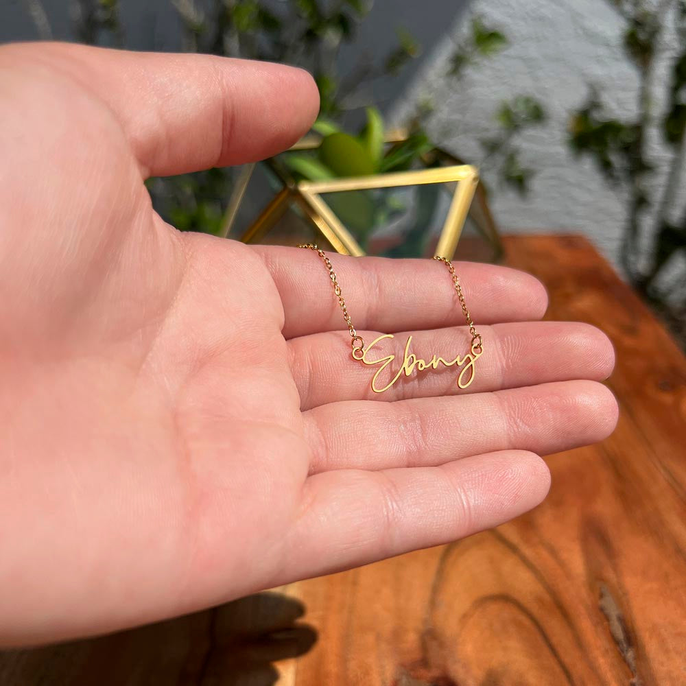 To My Loving Daughter From Mom | Signature Style Name Necklace