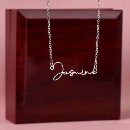 To My Loving Daughter From Mom | Signature Style Name Necklace