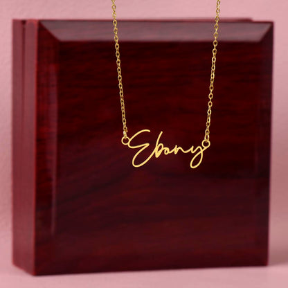 To My Loving Daughter From Mom | Signature Style Name Necklace