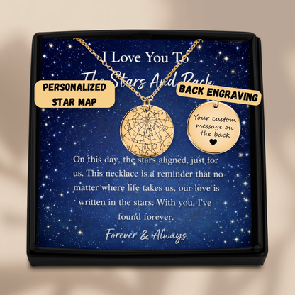 Custom Star Map Necklace – The Night Sky of Your Special Moment