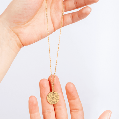 Custom Star Map Necklace – The Night Sky of Your Special Moment