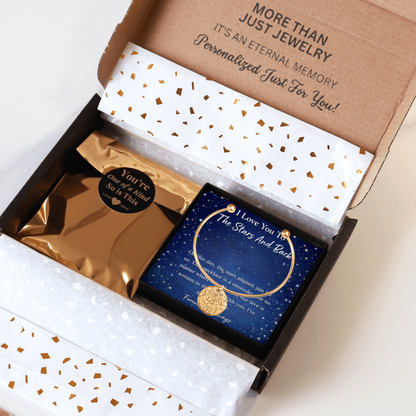 Custom Star Map Bangle – Personalized Night Sky Jewelry with Engraving
