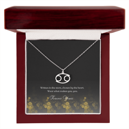 zodiac symbol Cancer stainless steel variant in a Luxury box