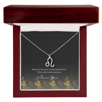 zodiac symbol Leo stainless steel variant in a Luxury box