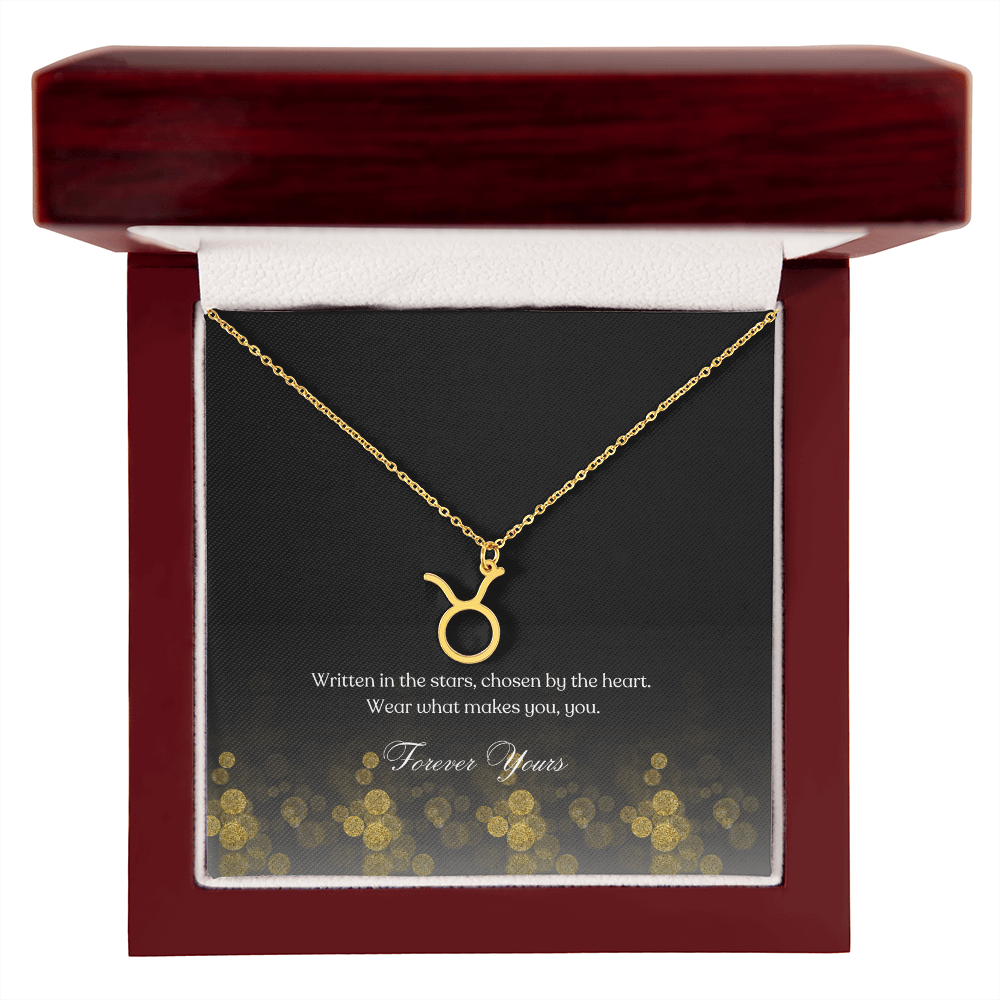 zodiac symbol taurus gold variant in a  box Luxury