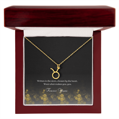 zodiac symbol taurus gold variant in a  box Luxury