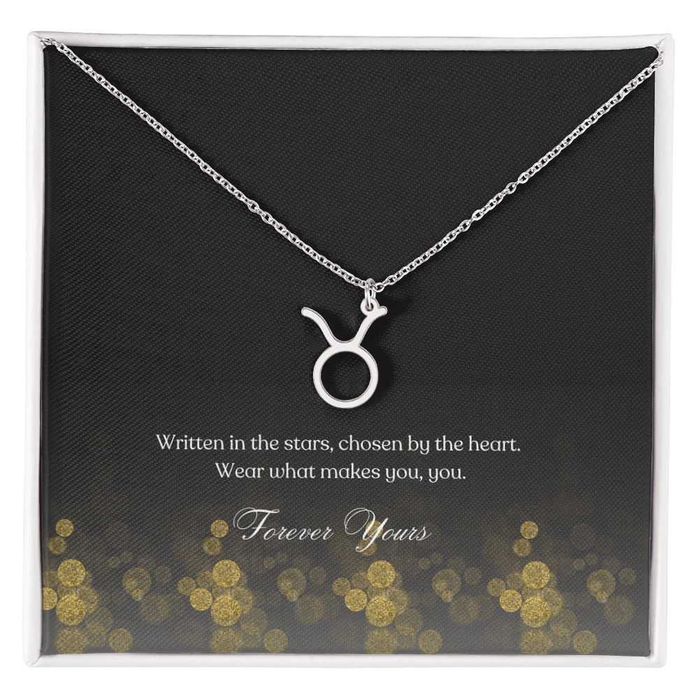 zodiac symbol taurus stainless steel variant in a standard box